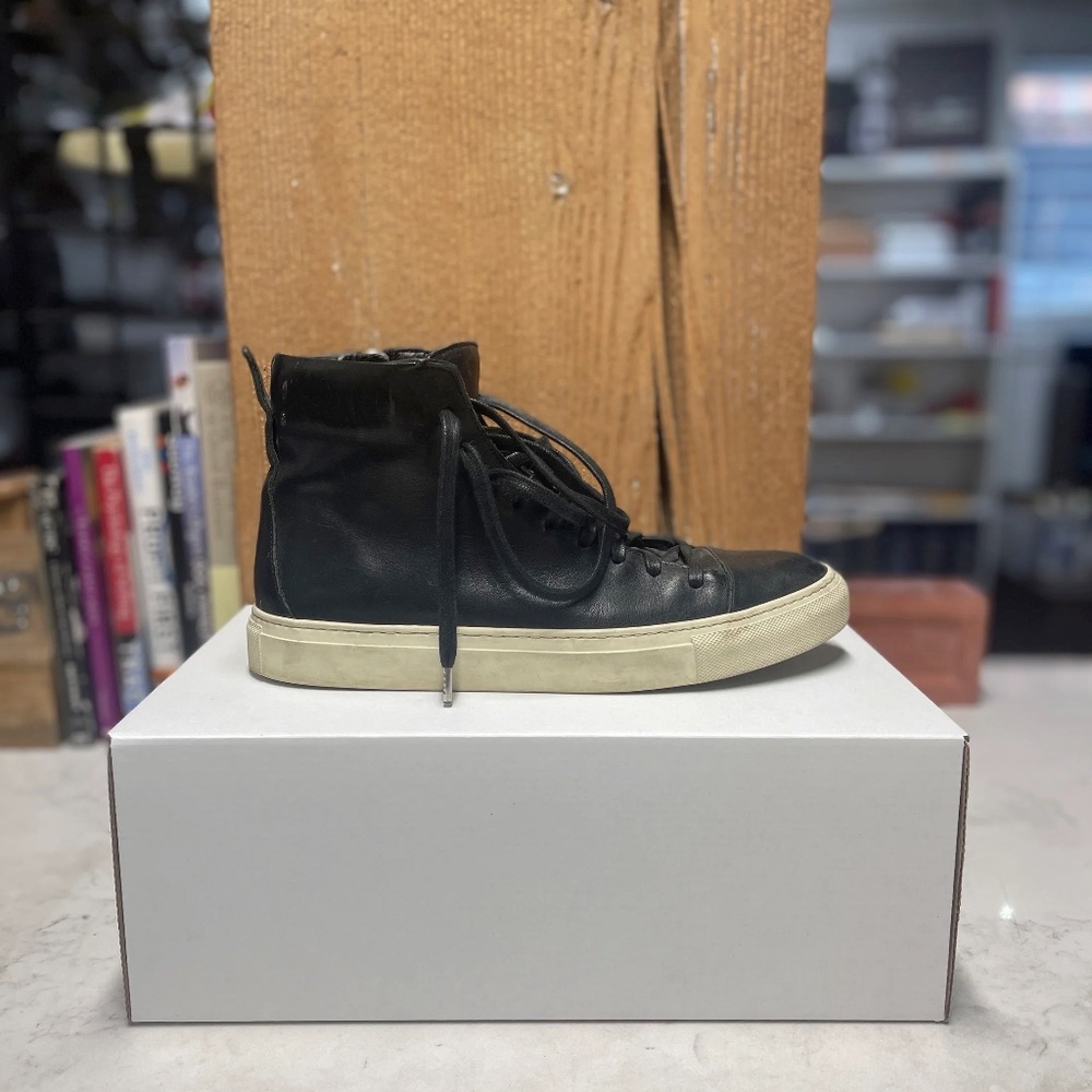 John Varvatos Black Hightop Sneakers